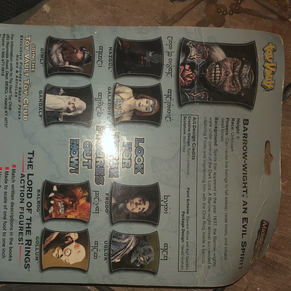 Lord of the rings action figures